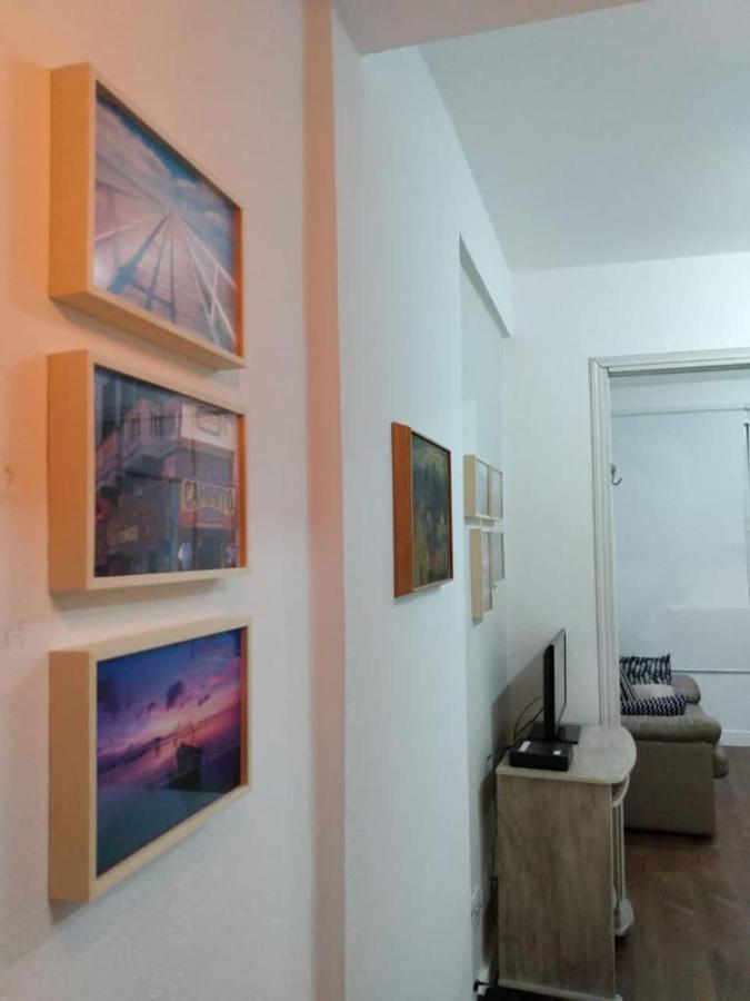 Stúdio confortável com ar condicionado e internet. Appartamento São Vicente Esterno foto